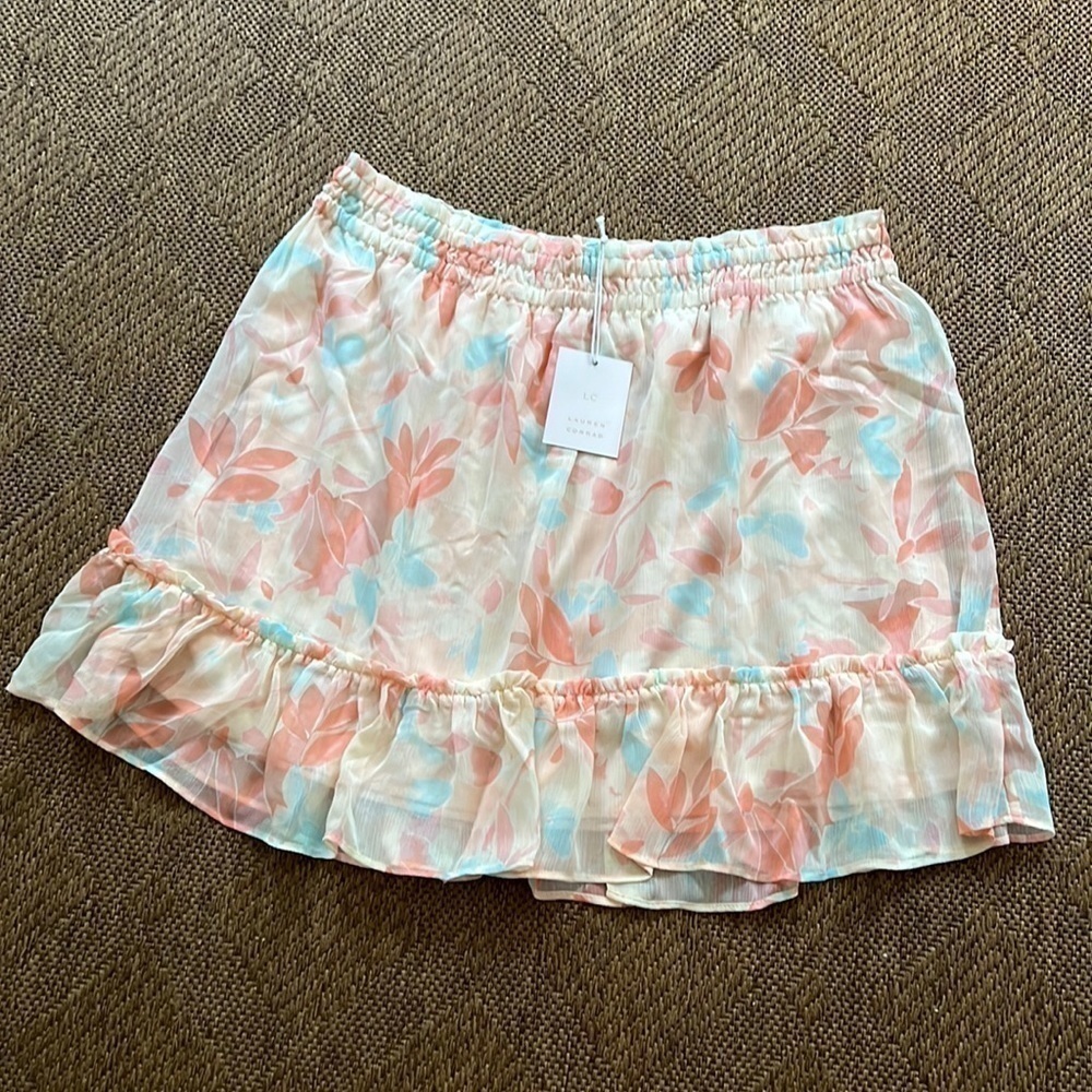LC Lauren Conrad Lightweight Boho Ruffled Skirt size  XXL NWT